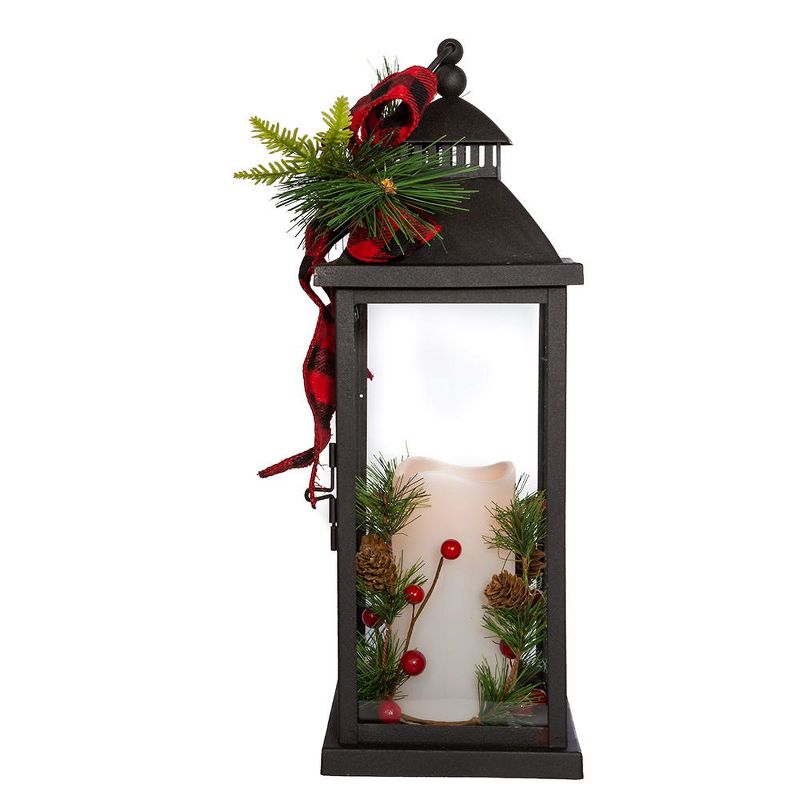 Kurt Adler 16.5-Inch Battery-Operated Decorative Lantern with Candle, 4 of 7