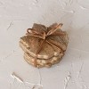 Set of 4 Leaf Coasters Wood with Gold Edge by Foreside Home & Garden - 2 of 4