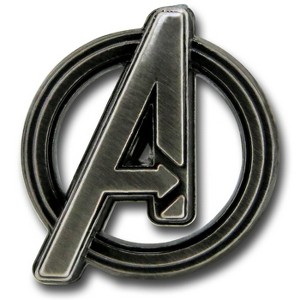 Adult Avengers Symbol Pewter Lapel Pin - 1 of 2