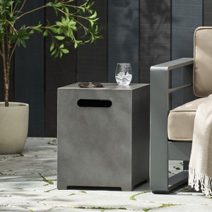 GDFStudio Jasmine Outdoor Iron Propane Tank Cover - 1 of 4