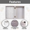 Mela Artisans Trellis Decorative Box in Distressed White - 3 of 4