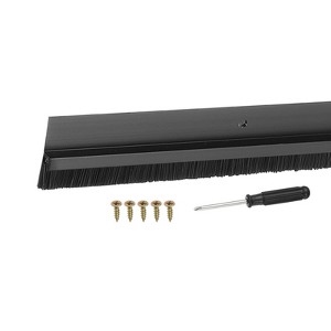 Unique Bargains Aluminum Alloy H-Shape Holder PP Bristle Rust-resistant Door Sweep 1 Pc - 1 of 3