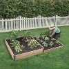 Miracle-Gro 4'x8' Wooden Tiered Raised Garden Bed - 2 of 4