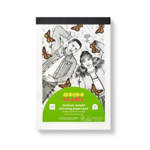 6"x9" Medium Weight Drawing Paper Pad - Mondo Llama™: Sketch Pad for Kids, 80 Sheets, Uncoated White Paper - 1 of 3