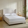 PAGED Upholstered Wingback Bed, Bed Frame with Classic Camelback Headboard, Easy Assembly, No Box Spring Needed - 2 of 4
