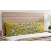 Sweet Jojo Designs Girl Body Pillow Cover (Pillow Not Included) 54in.x20in. Floral Bird Blossom Yellow and Blue - 2 of 4