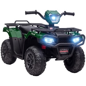 Aosom 12V Kids ATV Battery-Operated with AUX Port & USB, Kids 4 Wheeler with Tough Wear-Resistant Tread, Electric Four Wheeler Kids Ride on Car - 1 of 4