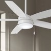 52" Minka Aire Airetor Flat White LED Ceiling Fan with Pull Chain - 2 of 4