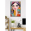 Trends International Reinders: Portraits - Vibrant Woman I Framed Wall Poster Prints Barnwood Framed Version 22.375" x 34" - 2 of 4