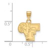 Black Bow Jewelry 14k Yellow Gold Fordham Rams NCAA Small Pendant - 2 of 3