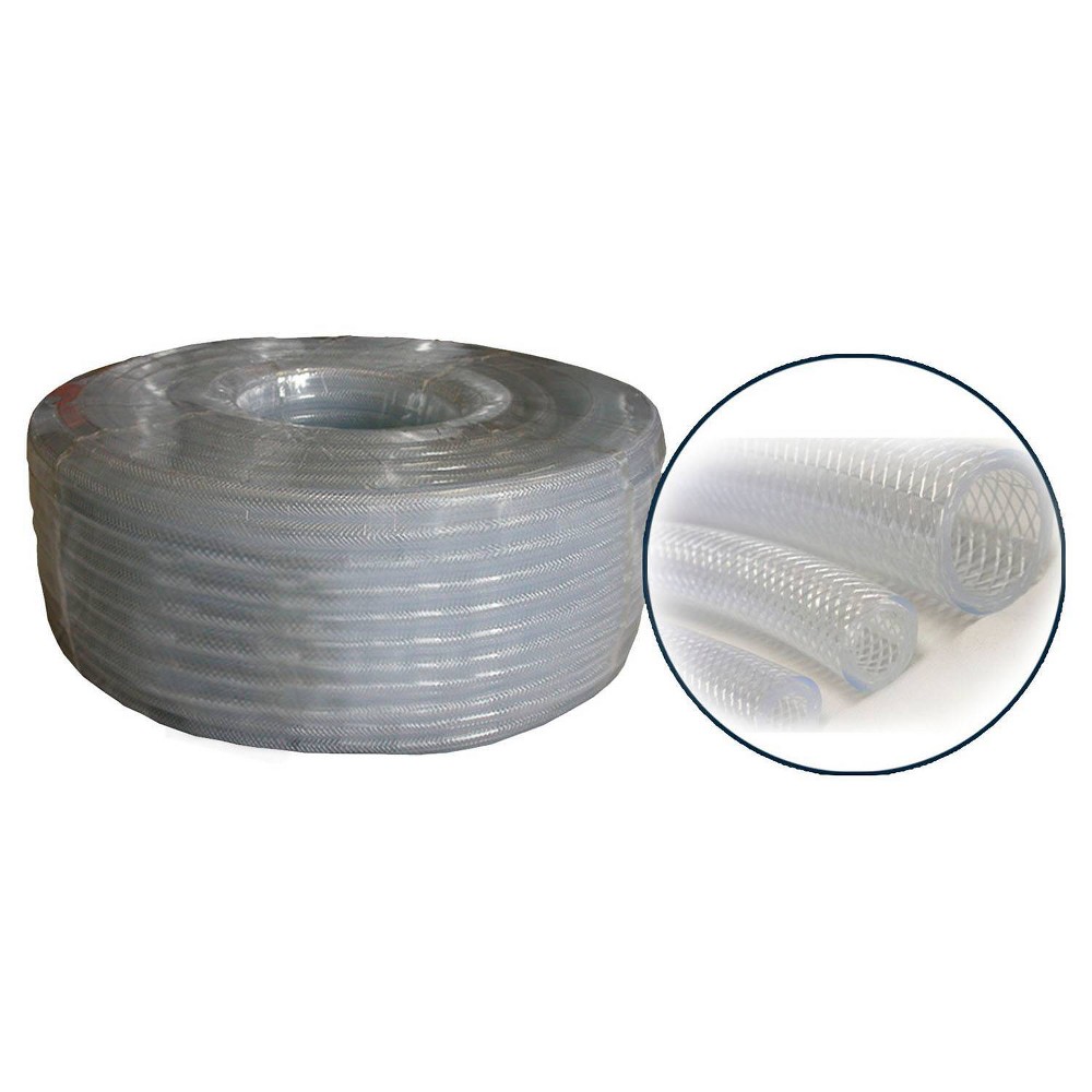 Photos - Garden Hose 5/8" x 100' PVC Clear Braided Tubing Coil - Alpine Corporation: Flexible, Non-Toxic, Indoor/Outdoor Use