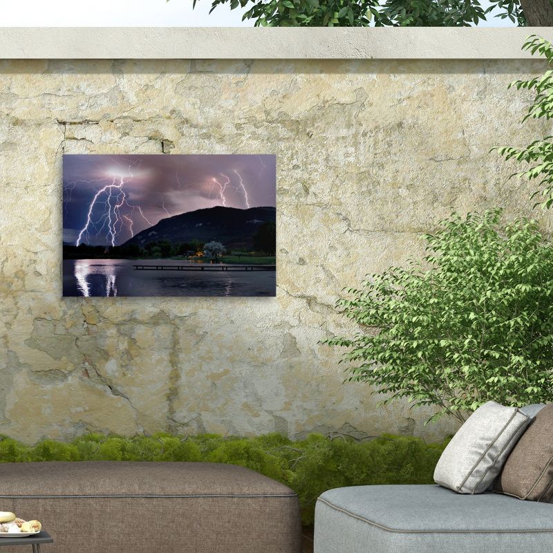 Mike Jones Photo Lightning Campground Outdoor Canvas Art, 5 of 8