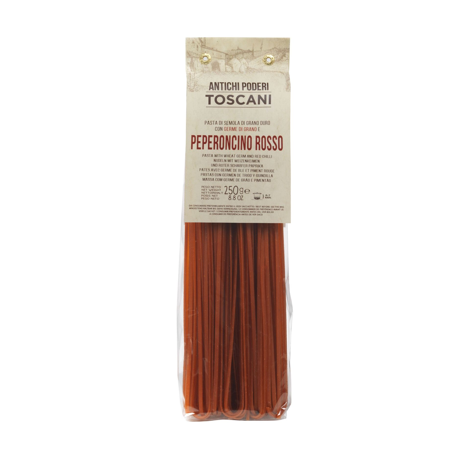 Antichi Poderi Toscani Red Chili Linguine Pasta 8.8oz/250g Pack of 3