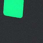 white housing and green light