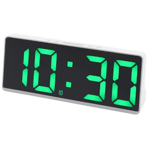REGALWOVEN Digital Corded Electric Plastic Adjustable Brightness Alarm Clock 6.1"L x 0.9"W x 2.5"H 1 Pc - 1 of 4