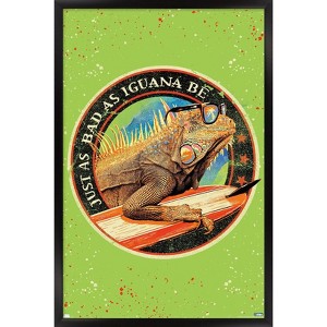 Trends International Jim Baldwin - Iguana Framed Wall Poster Prints - 1 of 4