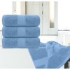 White Classic Luxury 100% Cotton Bath Towels Set of 4 - 27x54" - 4 of 4