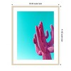 Amanti Art Magenta Pink Saguaro by Tom Windeknecht Wood Framed Wall Art Print - 3 of 4