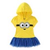 Minions Bob Girls Cosplay Hooded Shirt with Tulle and Legging Pants Set for Toddler and Big Kids - 2 of 4
