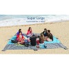 Tirrinia Beach Blanket Sandfree 10x9 ft Extra Large Size Waterproof Sandproof Travel Map for 7 Adults Outdoor Portable Accessories Camping Hiking Mat - 2 of 4