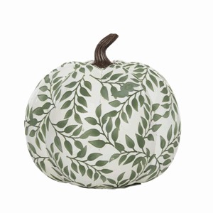 Gallerie II Short White Botanical Pumpkin Figurine - 1 of 3