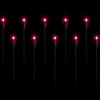 Northlight C9 Bulb Halloween Pathway Markers - Purple - 8.75' Black Wire - Set of 10 - 3 of 4