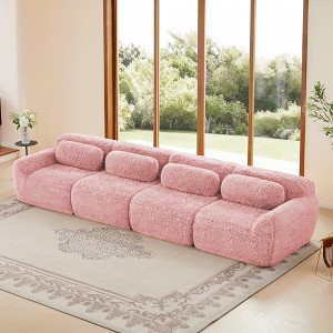 149'' Straight Sectional Sofas with 32D High-Density Sponge, Ergonomic Design, and Free Combination - 1 of 4