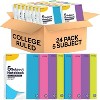 Enday Notebook College Ruled Spiral White Paper 180 Sheets Perfect for Writing Sketching in class, Home, Office (Pack of 24) - 2 of 2