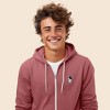 Dalix Astronaut Embroidered Hoodie Fleece Sweatshirt Zip Front Mens - 4 of 4
