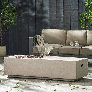 VYNXARIA 14.75-Inch Rectangle Fire Pit,50000 BTU Outdoor Heating Solution for Cozy Gatherings - 1 of 4