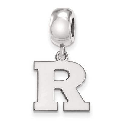 Black Bow Jewelry Sterling Silver Rutgers Scarlet Knights NCAA Bead Charm