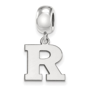 Black Bow Jewelry Sterling Silver Rutgers Scarlet Knights NCAA Bead Charm - 1 of 4