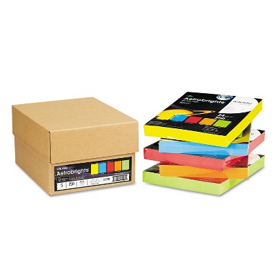 Neenah Paper Astrobrights Colored Paper 24lb 8-1/2 x 11 5 Assorted 1250 Sheets/Carton 22998