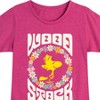 Girls' - Peanuts - Retro Floral Woodstock Fitted Short Sleeve Graphic T-Shirt - 2 of 4