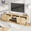 WhizMax TV Stand for 65-80", Entertainment Center with 2 Drawers and Heavy Duty Support Leg, Wooden Media Cabinet TV Console Table - 2 of 4