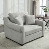 Modern Chenille Oversized Armchair, Chair and a Half, Single Sofa for Bedroom and Living Room, 44.5" Wide - 3 of 4