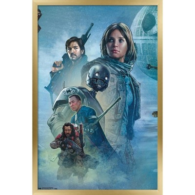 Trends International Star Wars: Rogue One - Celebration Mural Framed Wall Poster Prints