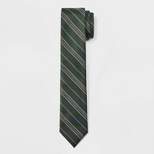 Men's Striped Neck Tie - Goodfellow & Co™ Olive Green One Size
