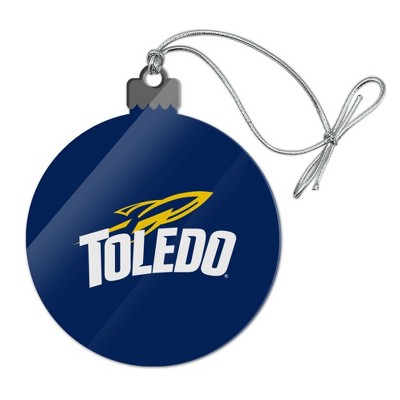 University of Toledo Rockets Logo Acrylic Christmas Tree Holiday Ornament