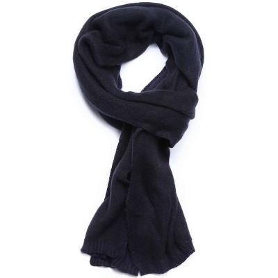 Mio Marino  Women's Cashmere Feel, 100% Cotton Fashion Winter Scarf - Gold  On Navy, Size: One Size : Target