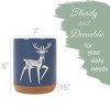 Elanze Designs Kitchen Utensil Holder With Non Slip Cork Base Large 8 Inch Ceramic Storage Crock Forest Animal Countertop Organizer Graceful Floral - 2 of 4