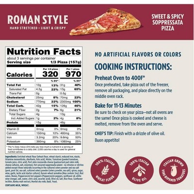 Porta Roman Style Sweet and Spicy Soppressata Pizza - 16.6oz