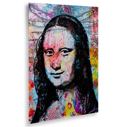 Trademark Fine Art - Dean Russo 'Mona Lisa' Floating Brushed Aluminum Art - image 1 of 4