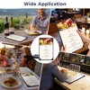 WeChef Restaurant Menu Covers 8.5x14" Single Page PU Leather with Angled Corners for Wine List Cafe Bar Hotel 5 Pack - 4 of 4