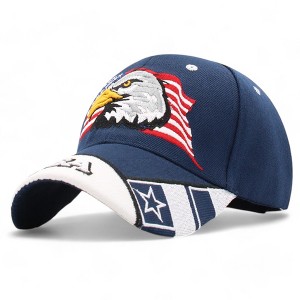 Anna-Kaci Embroidered American Eagle Stylish Baseball Cap with Patriotic Flag Design - 1 of 4