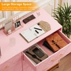 8 Drawer Double Dresser for Bedroom, Wooden Chest of Dressers with Golden Handles - 3 of 4