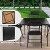 Gulches Heavy Duty Folding Table (Black) - Portable Indoor/Outdoor Table for Camping, Picnic, Party, Home Use - 4 of 4