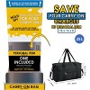 Narwey For Spirit Airlines Personal Item Bag 18x14x8 Foldable Duffle Bag - 2 of 3