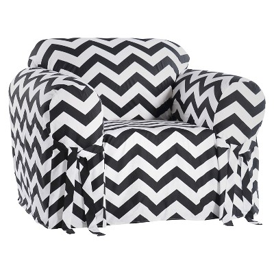 Black White Chevron Sofa Slipcover Target