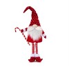 Plush Elf Figurines – 21" Tall Red & White Christmas Set of 2 by Melrose - 2 of 3